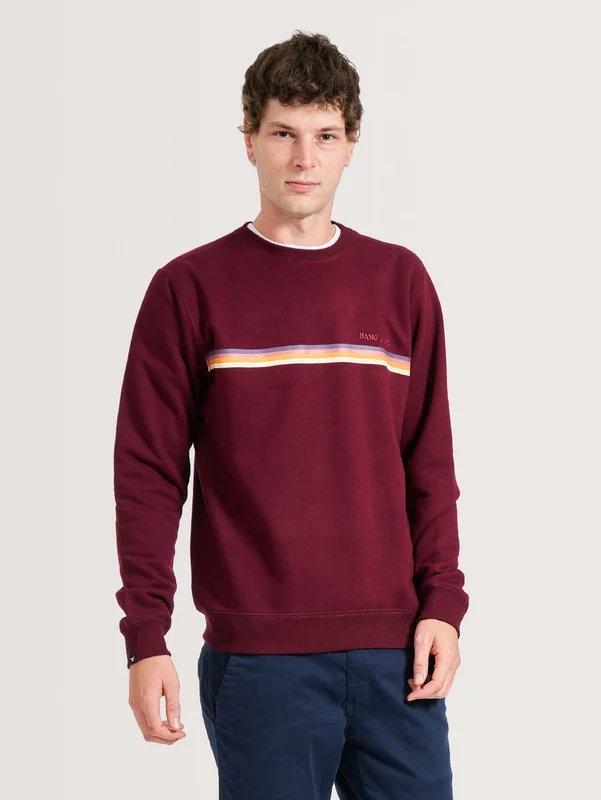 Moletom Careca Hang Loose Lineup Bordô P / BORDO