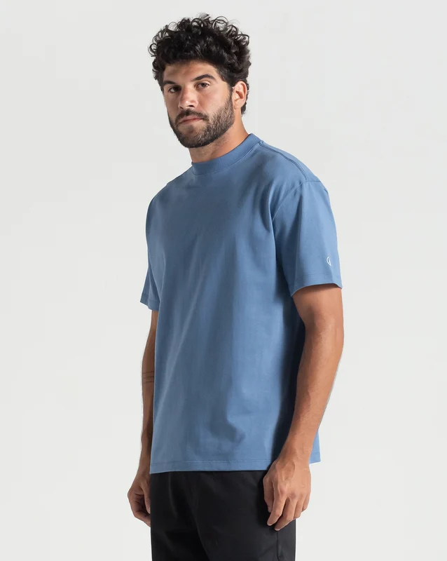 Camiseta Volcom Comfort Circle Solid Azul M / Azul