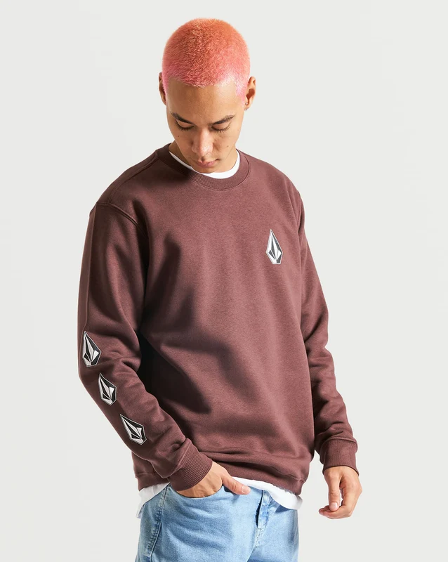 Moletom Volcom Careca Iconic Vinho GG / Vinho