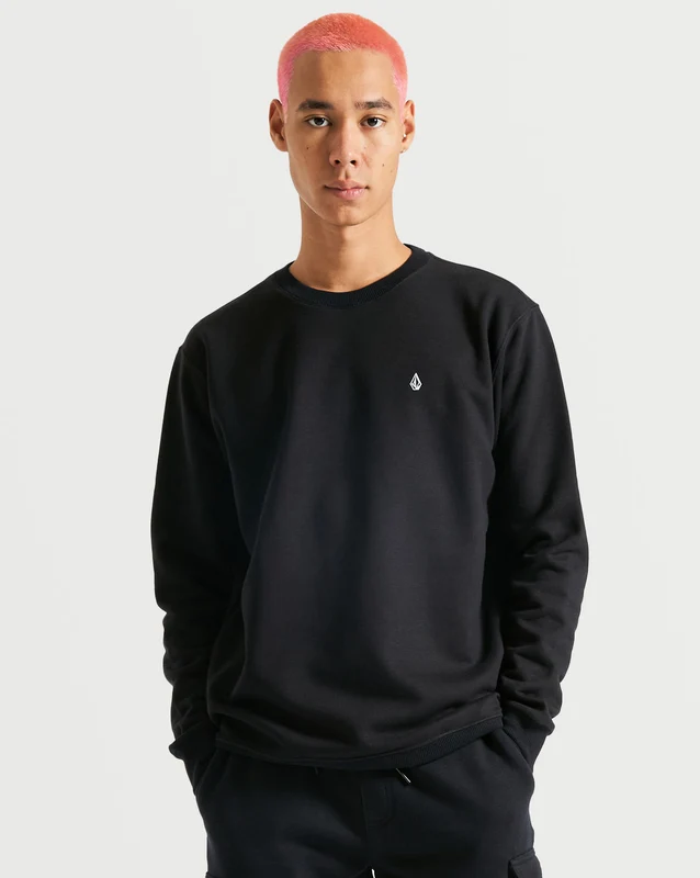 Moletom Volcom Careca Single Stone Preto M / Preto