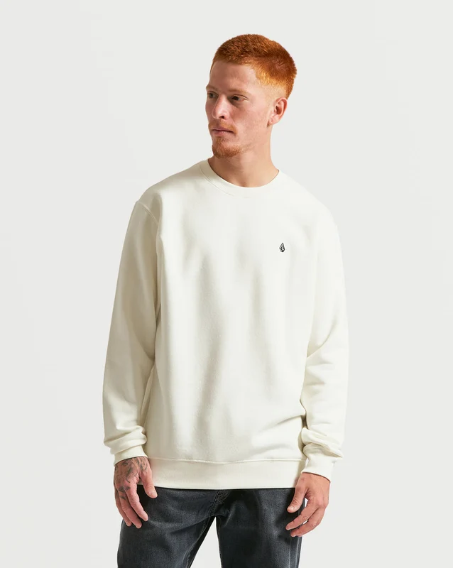 Moletom Volcom Careca Single Stone Off White M / Branco