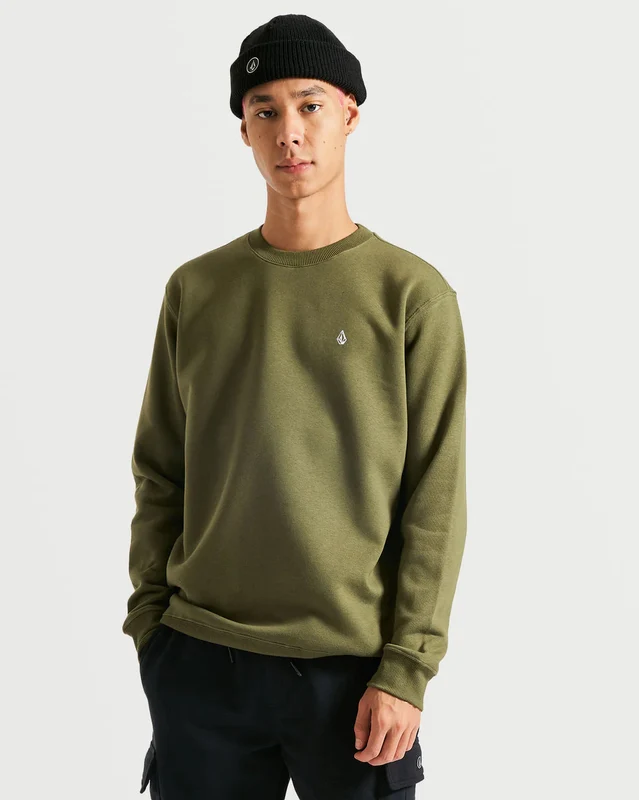 Moletom Volcom Careca Single Stone Militar P / Verde