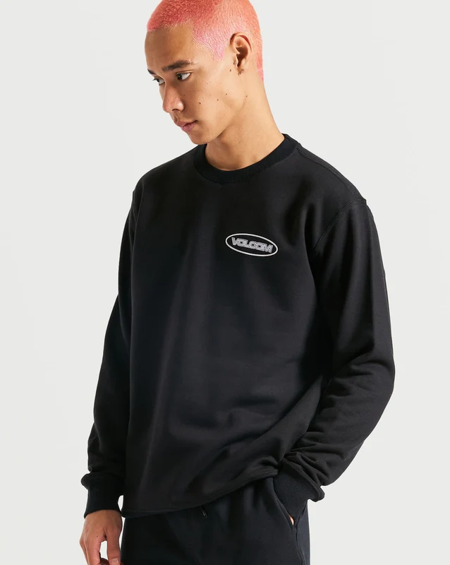 Moletom Volcom Careca Stormy Preto GG / Preto