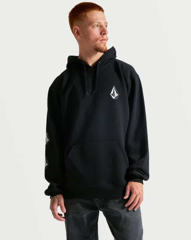 Moletom Volcom Canguru Iconic Preto GG / Preto