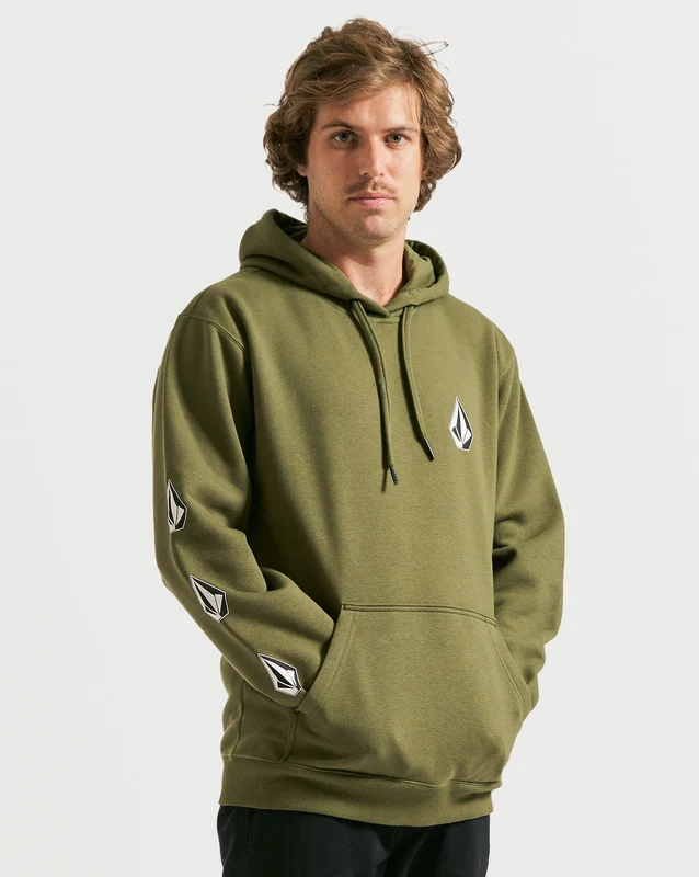 Moletom Volcom Canguru Iconic Militar G / Verde
