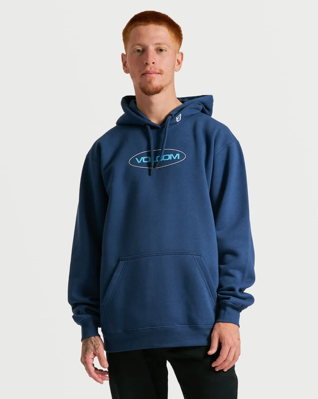 Moletom Volcom Canguru Strikehood Azul M / Azul