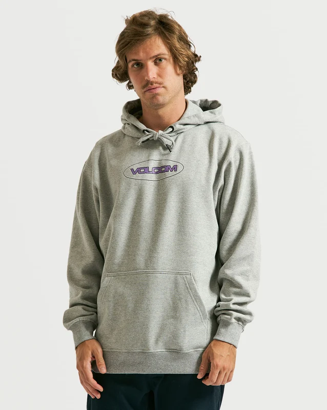 Moletom Volcom Canguru Strikehood Cinza M / MESCLA CINZA