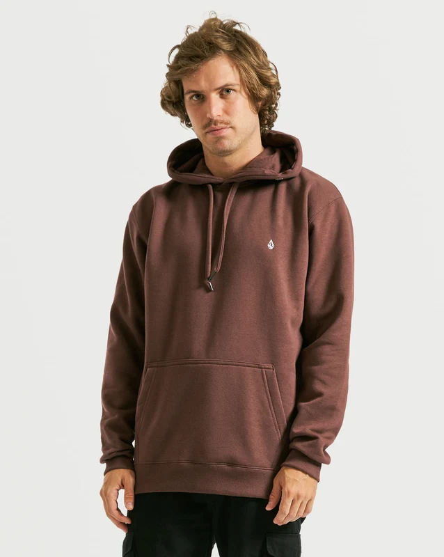 Moletom Volcom Canguru Single Stone Vinho M / VINHO