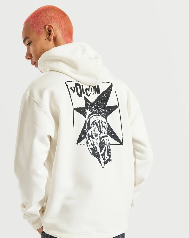 Moletom Volcom Canguru Heritage Off White G / OFF WHITE