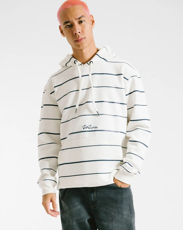Moletom Volcom Canguru Exception Off White GG / OFF WHITE