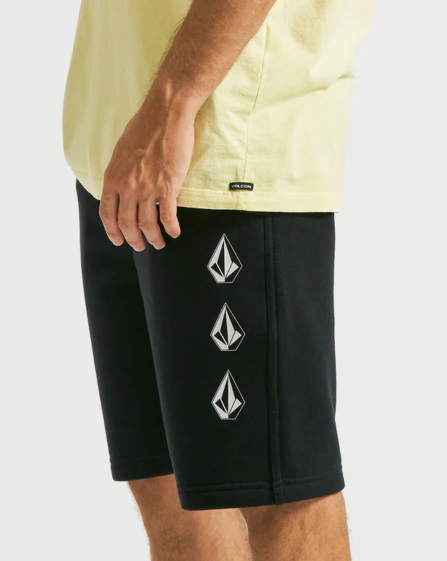 Bermuda Moletom Volcom Iconic Stone Preta P / PRETO