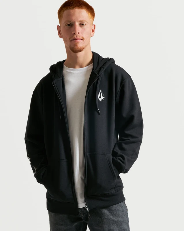 Moletom Volcom Canguru Iconic Preto P / PRETO