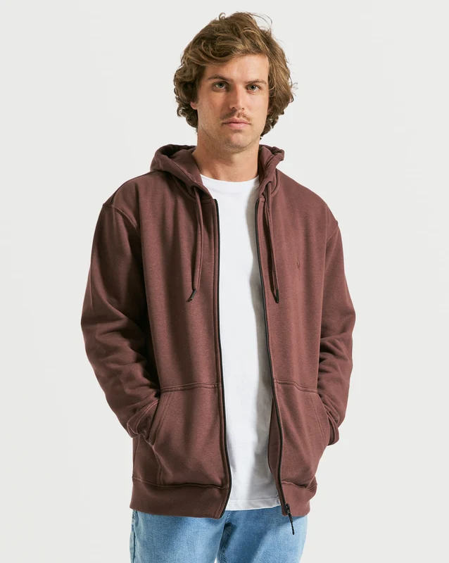 Moletom Volcom Canguru Single Stone Vinho P / VINHO