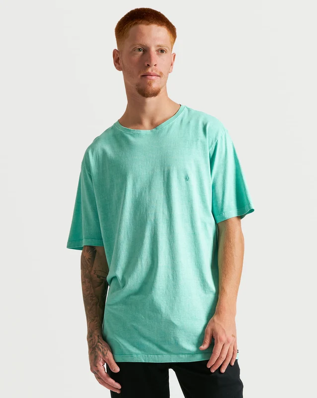 Camiseta Vintage Volcom Solid Stone Verde P / VERDE