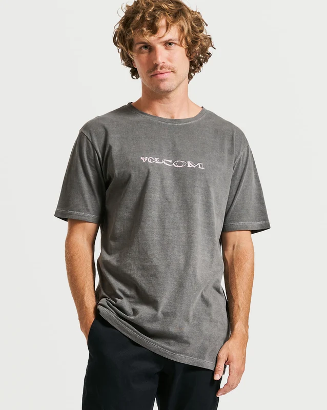 Camiseta Volcom Regular Skiddz Preta G / PRETO