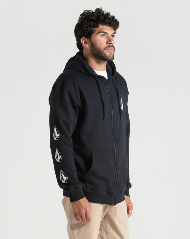 Moletom Volcom Canguru Iconic Stone Preto GG / PRETO