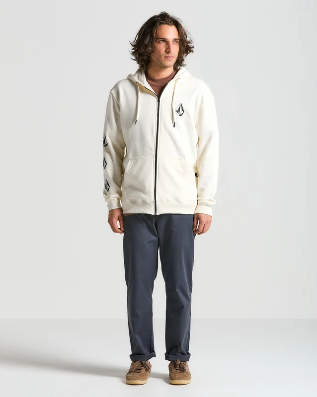 Moletom Volcom Canguru Iconic Stone Off White M / Off White