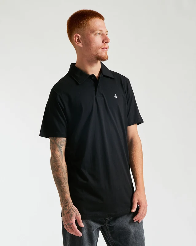 Polo Volcom Solid Stone Preta G / Preto
