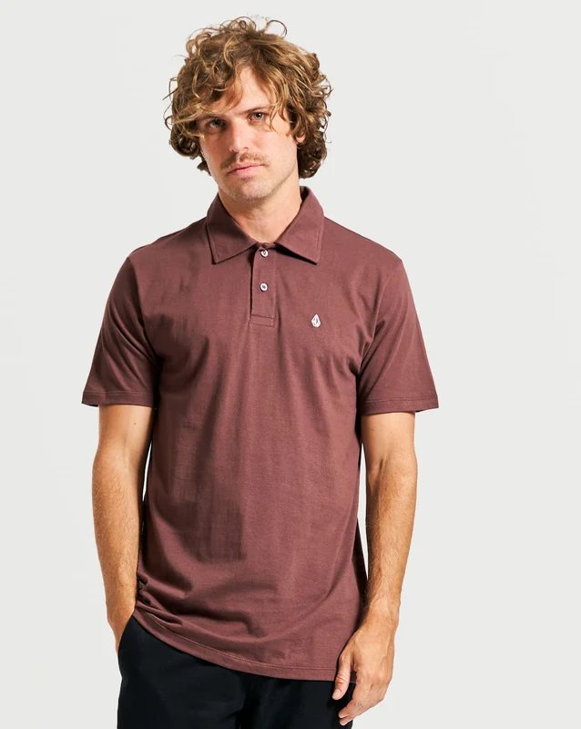 Polo Volcom Solid Stone Vinho M / Vinho