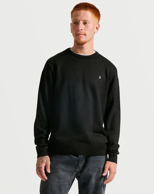 Tricot Volcom Classic Stone Preto G / PRETO