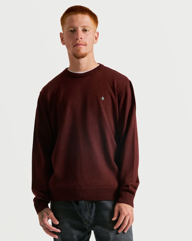 Tricot Volcom Classic Stone Vinho M / VINHO