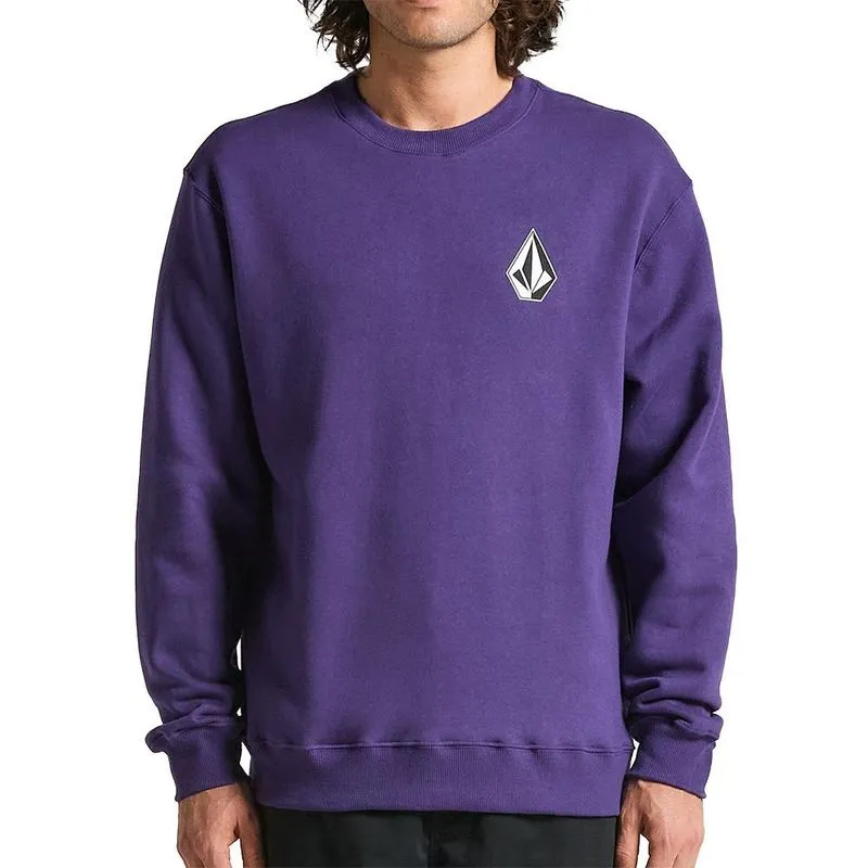 Moletom Volcom Careca Iconic Stone WT25 Masculina Roxo P / vinho