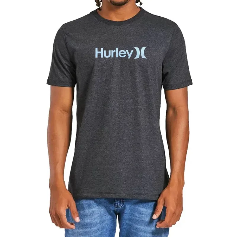 Camiseta Hurley Oeo Solid Mescla Preto