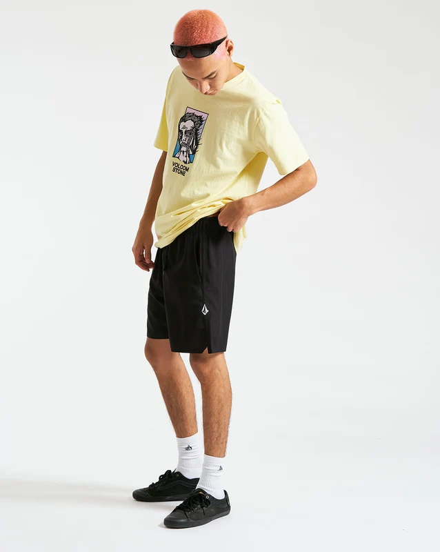 Shorts Volcom Solid Stone Preto M / Preto
