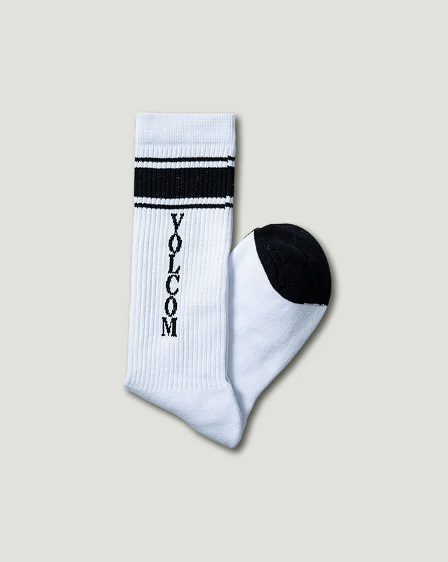 Meia Volcom High Stripe Branca UN / Branco