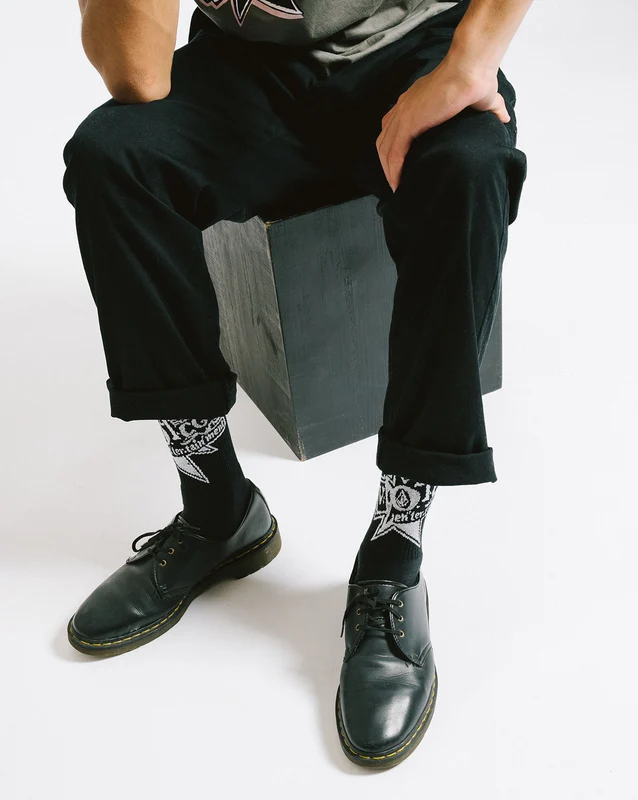 Meia Volcom Ent Preta UN / Preto