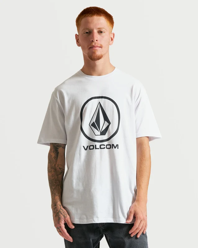Camiseta Volcom Regular Crisp Stone Branca M / BRANCO