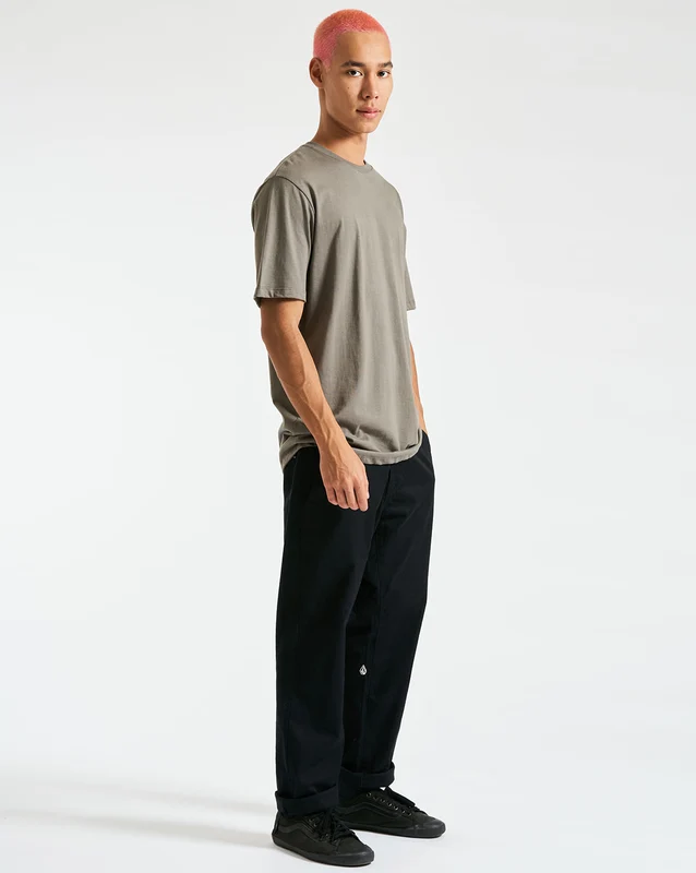 Camiseta Volcom Regular Solid Stone Cinza M / CINZA