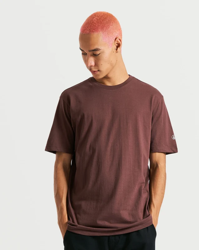 Camiseta Volcom Regular Solid Stone Vinho M / VINHO
