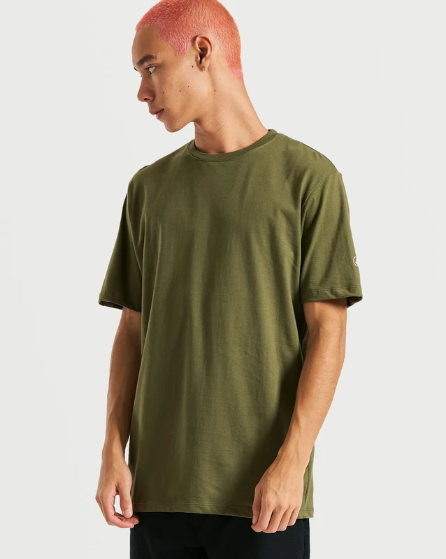 Camiseta Volcom Regular Solid Stone Militar G / VERDE MILITAR