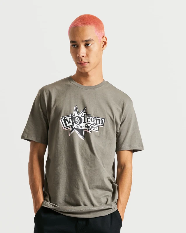 Camiseta Volcom Regular Ent Cinza P / CINZA
