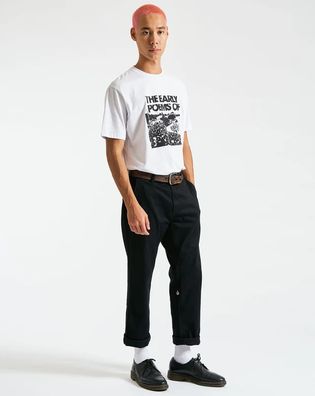 Camiseta Volcom Regular Poems Branca GG / BRANCO