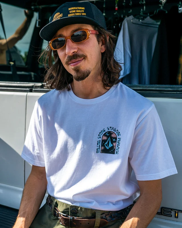 Camiseta Volcom Slim Isle Stone Branca P / BRANCO