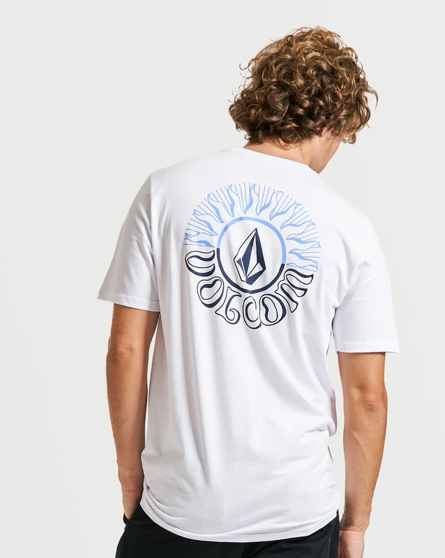 Camiseta Volcom Slim Glass Off Branca M / BRANCO