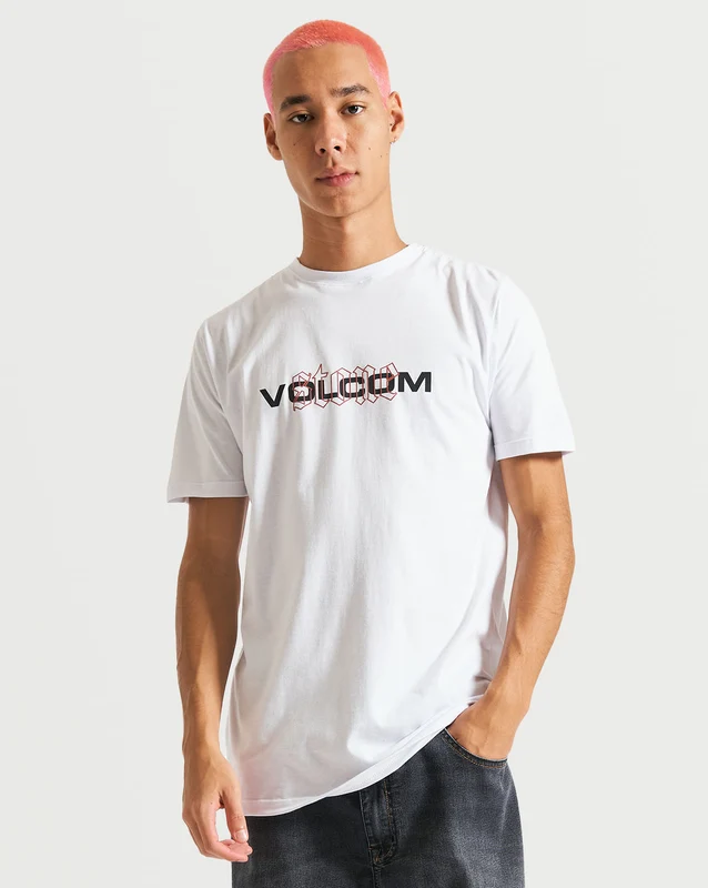 Camiseta Volcom Slim Cover Up Branca G / BRANCO