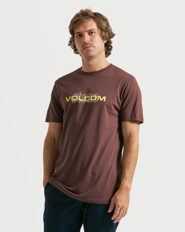 Camiseta Volcom Slim Cover Up Vinho GG / VINHO