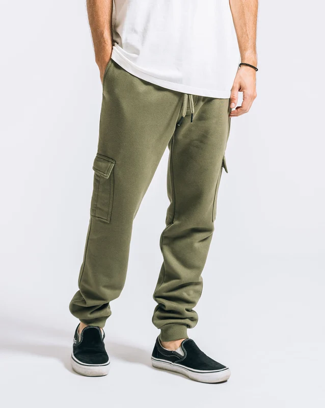 Calça Moletom Volcom Comf Cargo Militar P / VERDE MILITAR