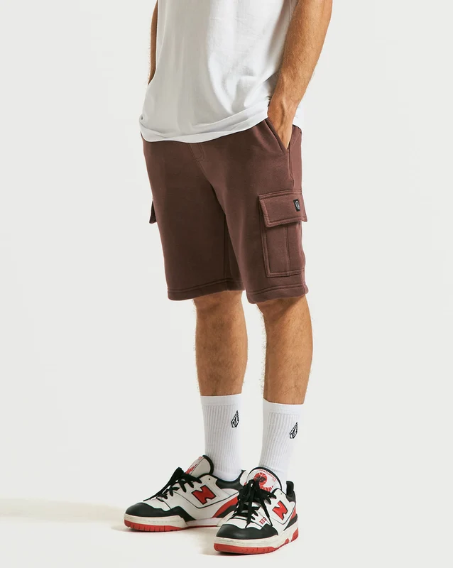 Bermuda Moletom Volcom Comf Cargo Vinho G / VINHO
