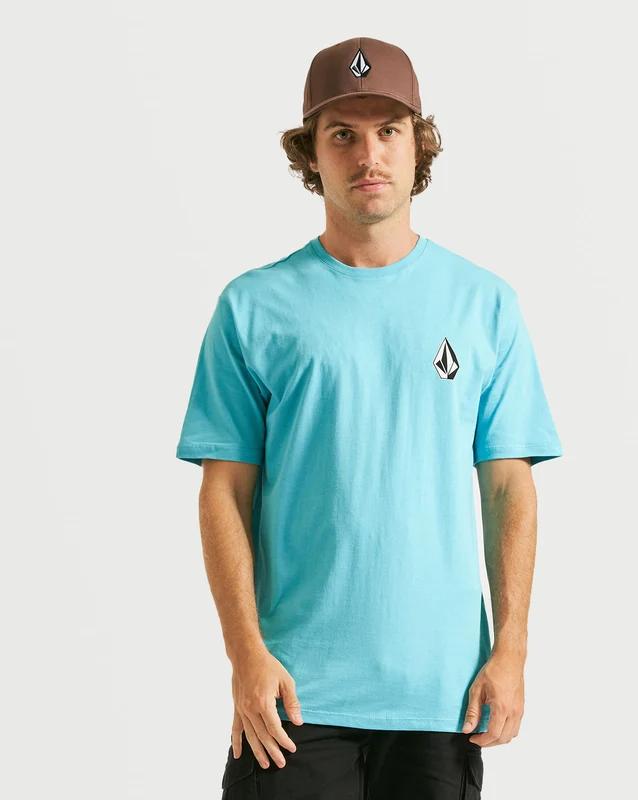 Camiseta Volcom Regular Deadly Stone Azul P / AZUL CLARO
