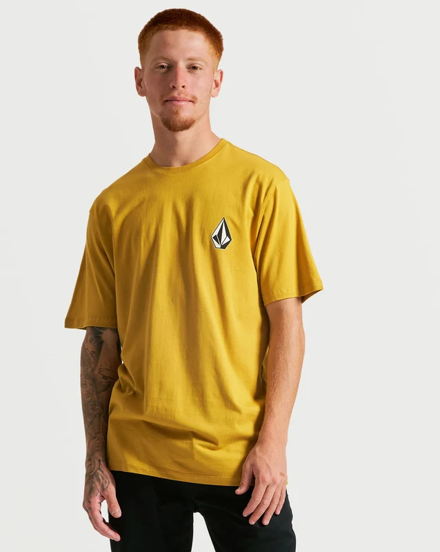 Camiseta Volcom Regular Deadly Stone Amarela GG / AMARELO
