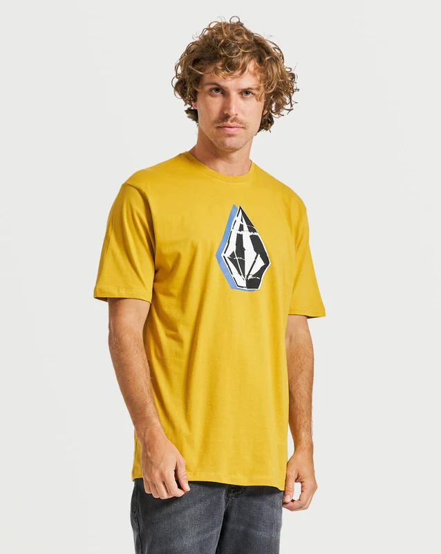 Camiseta Volcom Regular Slightly Removed Amarela P / AMARELO
