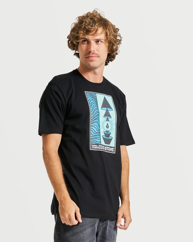 Camiseta Volcom Regular Within Preta G / PRETO