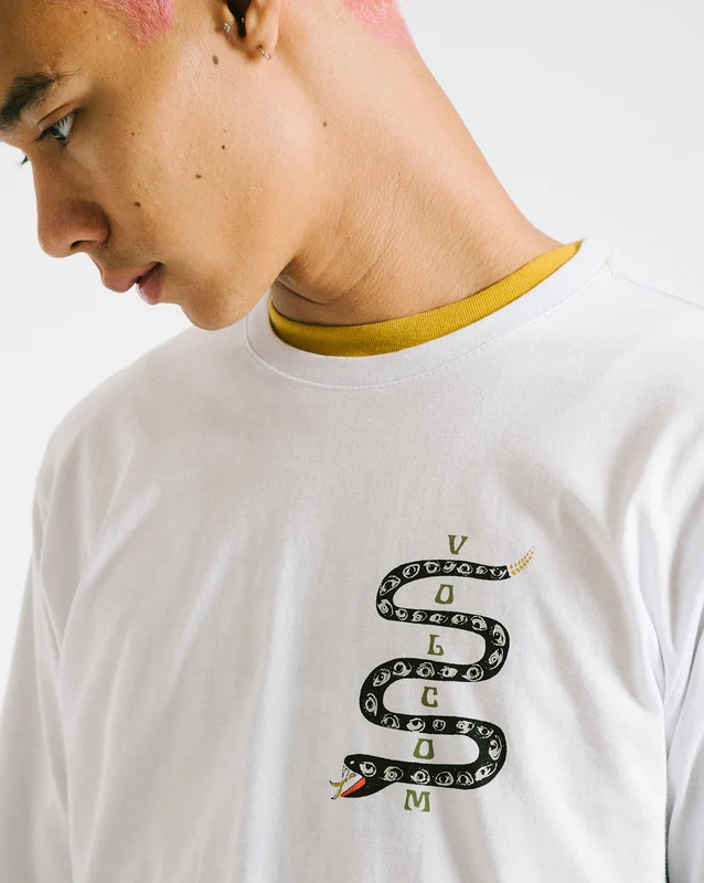 Camiseta Volcom Regular Slither Branca G / BRANCO