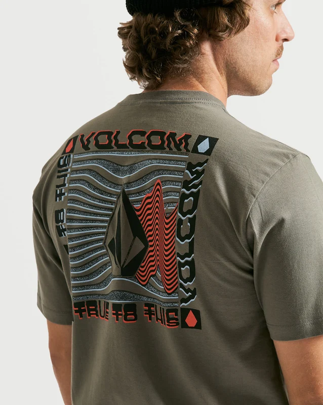 Camiseta Volcom Regular Slider Cinza P / CINZA