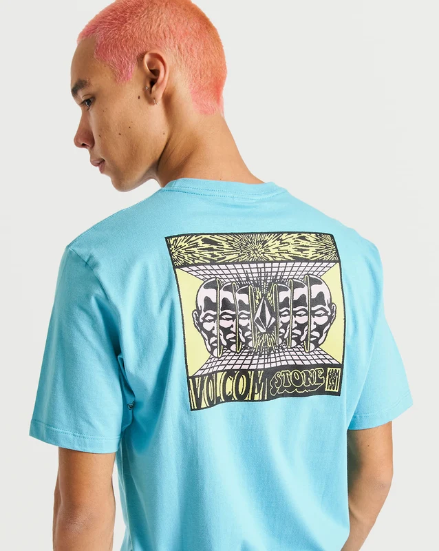 Camiseta Volcom Regular Ardor Azul G / AZUL CLARO