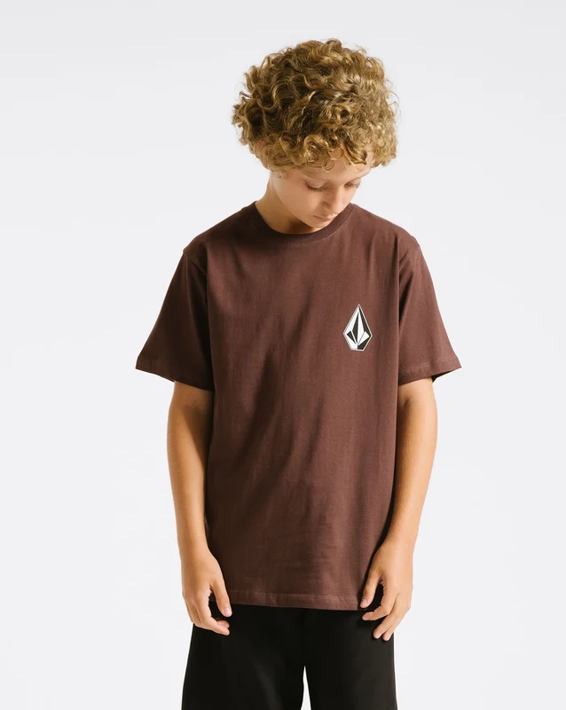 Camiseta Volcom Regular Deadly Stone Juvenil Vinho 8 / VINHO